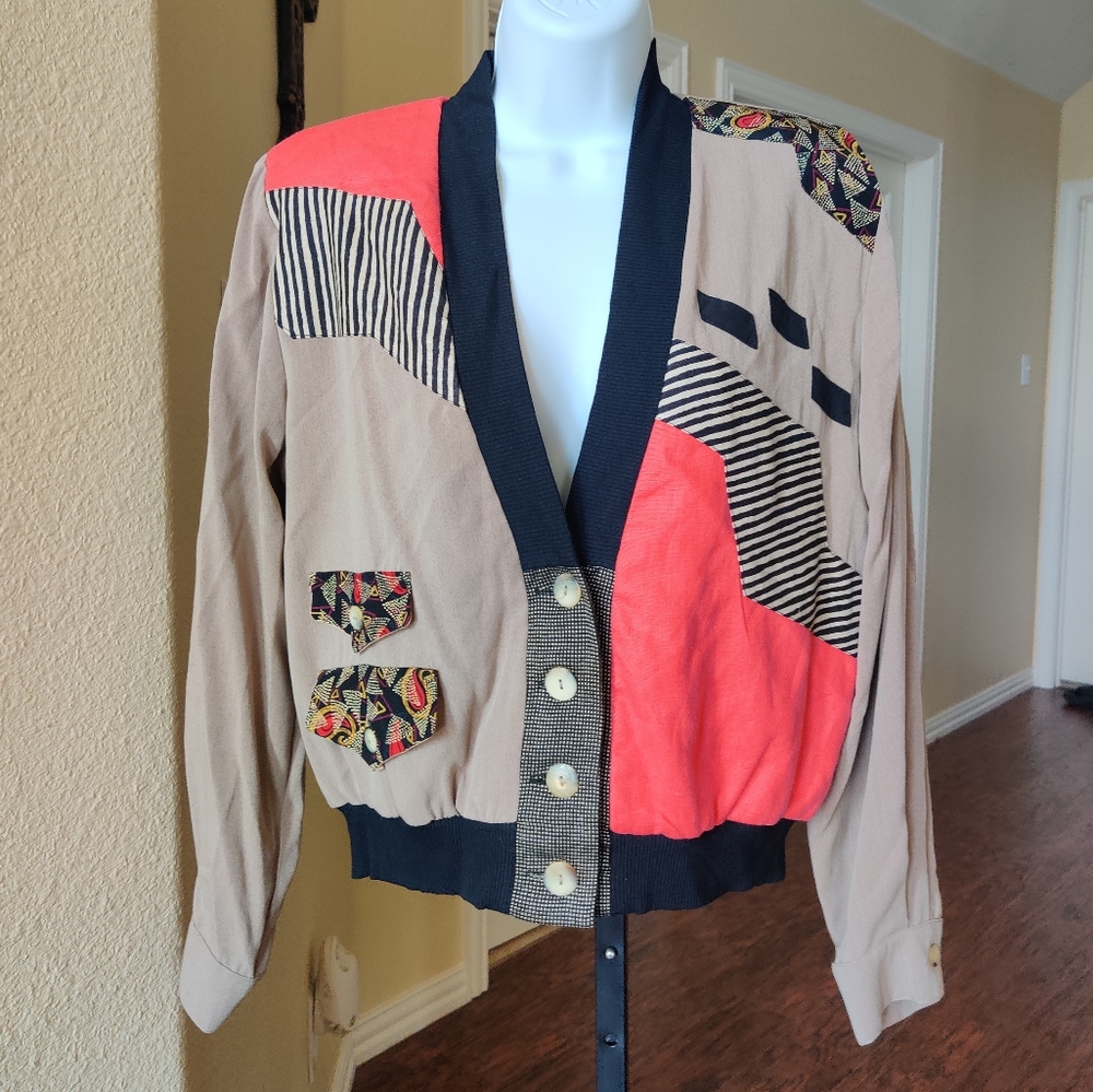 Canvasbacks Vintage Multicolor/Blockblock Blazer/… - image 1